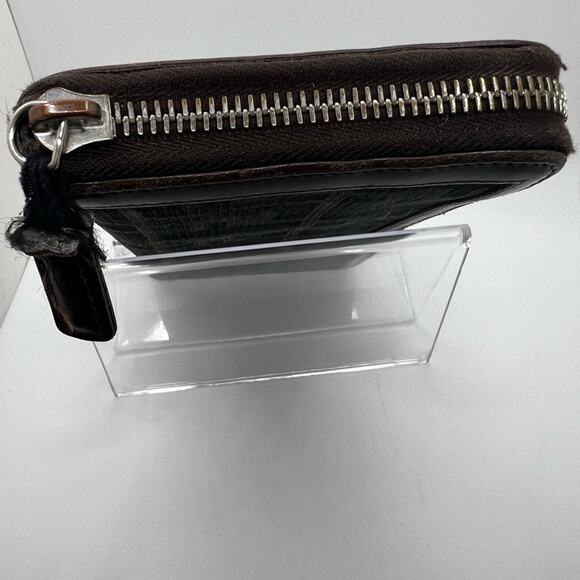 GUC Fendi Zucca Canvas/Leather Zip Wallet - Picture 5 of 10